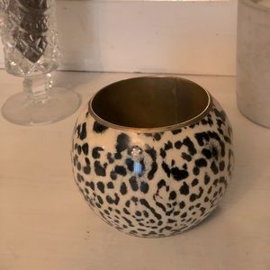 Oversized Animal Print Bangle